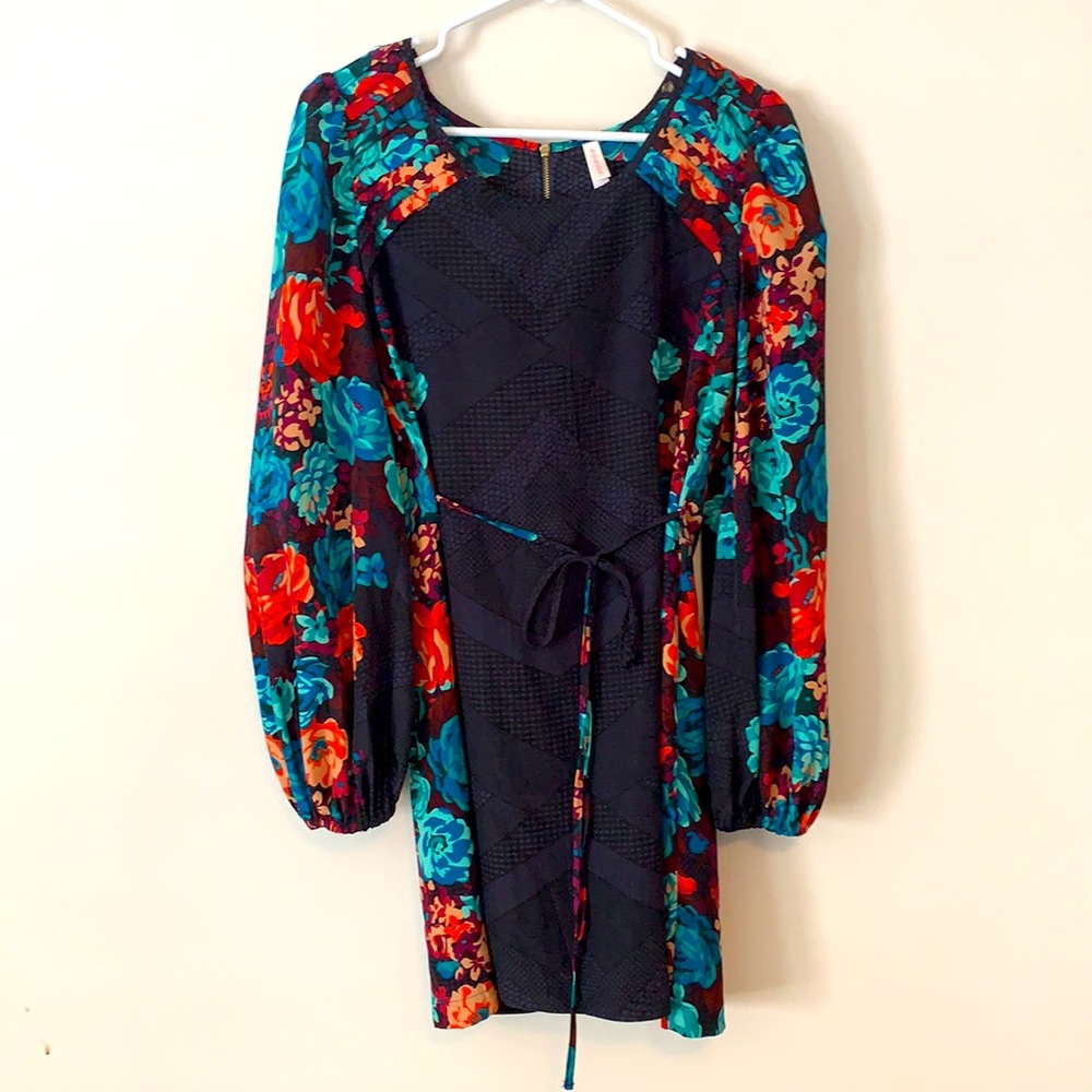 Xhiliration Long-Sleeve Dress, Size M